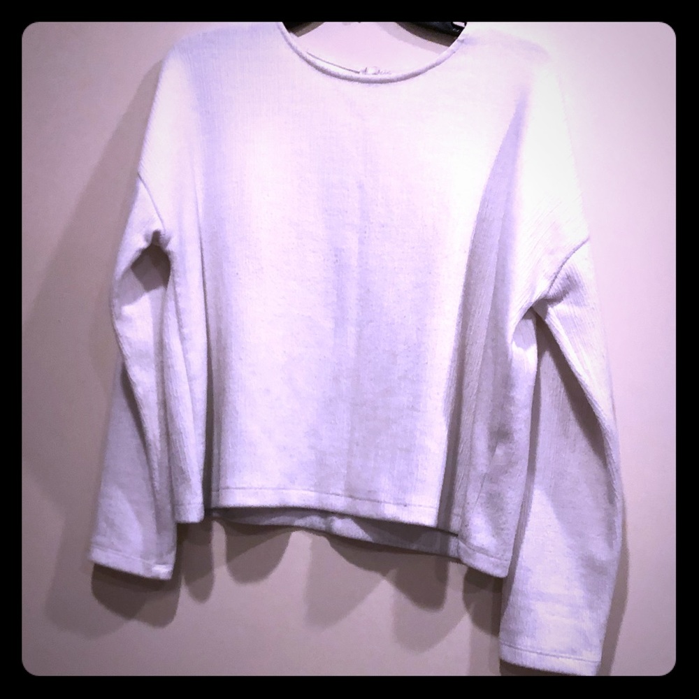 Long sleeve white blouse